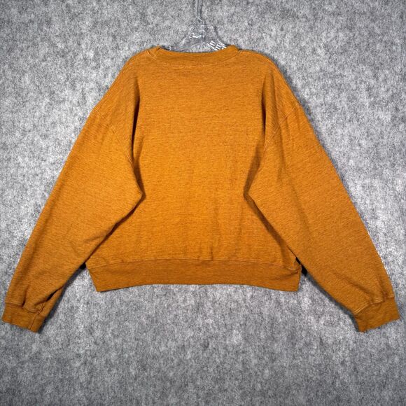 John Elliott Sweatshirt Womens Size 3 Orange Gold Crewneck Pullover Long Sleeve - Picture 9 of 10